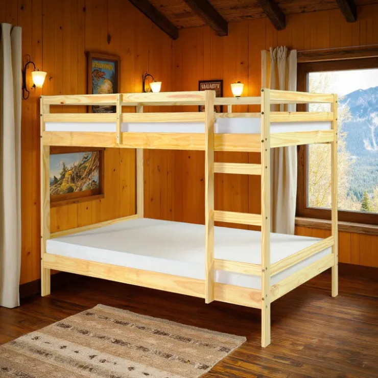 Bunk Bed - 39"/39" Natural Sale