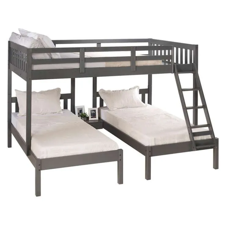 Bunk Bed 2 x 39"/54" Dark Grey Sale