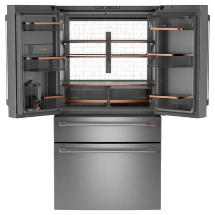 GE Café CAFE 23,2 Cu Ft 36 In Refrigerator Bottom Freezer, French door - CJE23DP2WS1 Stainless Steel Online