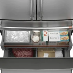 GE Café CAFE 23,2 Cu Ft 36 In Refrigerator Bottom Freezer, French door - CJE23DP2WS1 Stainless Steel Online