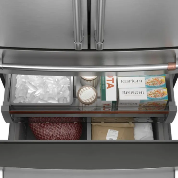 GE Café CAFE 23,2 Cu Ft 36 In Refrigerator Bottom Freezer, French door - CJE23DP2WS1 Stainless Steel Online