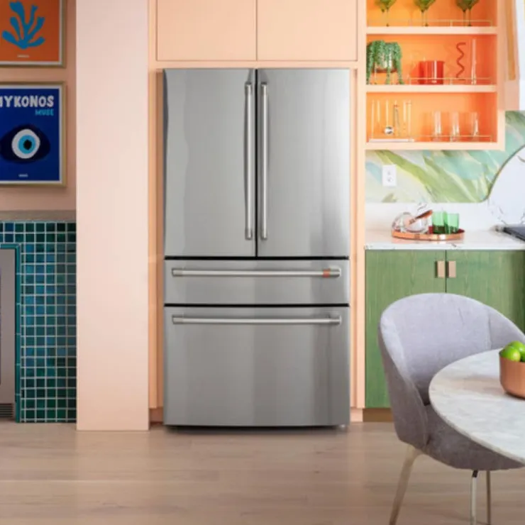 GE Café CAFE 23,2 Cu Ft 36 In Refrigerator Bottom Freezer, French door - CJE23DP2WS1 Stainless Steel Online