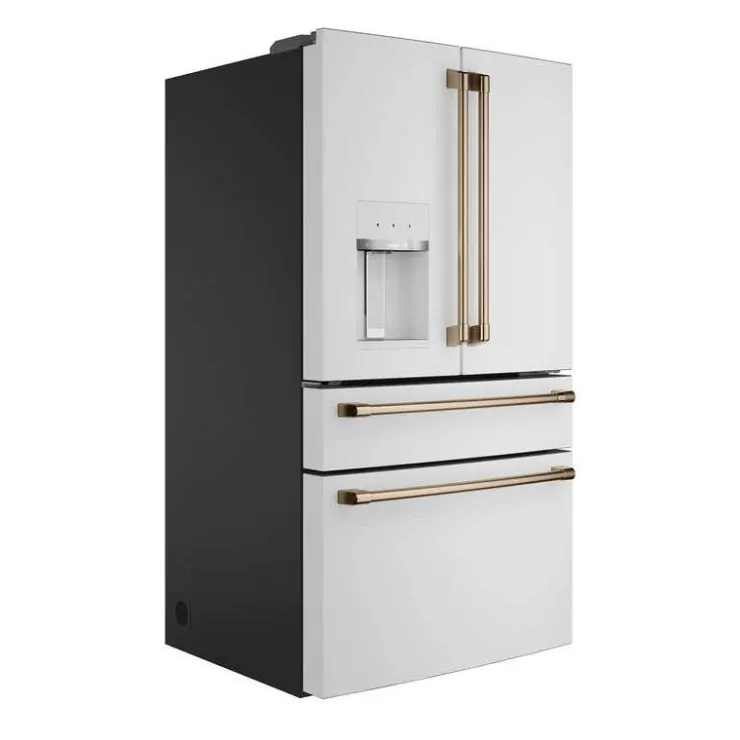 GE Café CAFE 27.8 Cu Ft 36 In Refrigerator Bottom Freezer, French door - CVE28DP4NW2 White Clearance