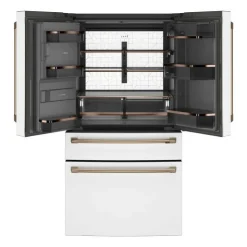 GE Café CAFE 27.8 Cu Ft 36 In Refrigerator Bottom Freezer, French door - CVE28DP4NW2 White Clearance