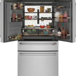 GE Café CAFE 27.8 Cu Ft 36 In Refrigerator Bottom Freezer, French door - CVE28DP2NS1 Stainless Steel New