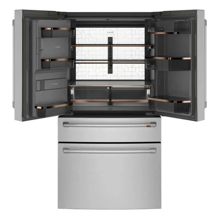 GE Café CAFE 27.8 Cu Ft 36 In Refrigerator Bottom Freezer, French door - CVE28DP2NS1 Stainless Steel New