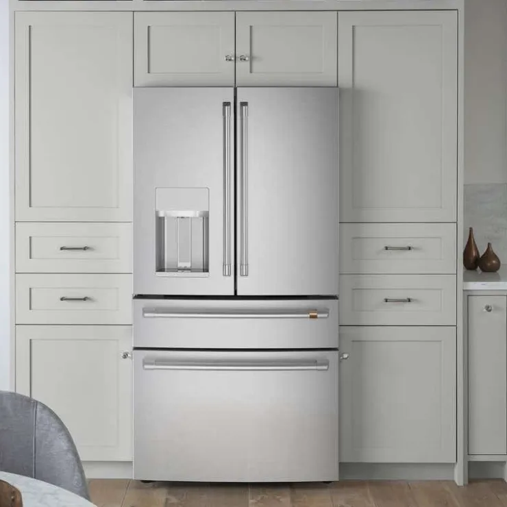 GE Café CAFE 27.8 Cu Ft 36 In Refrigerator Bottom Freezer, French door - CVE28DP2NS1 Stainless Steel New