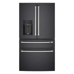 GE Café CAFE 27.8 Cu Ft 36 In Refrigerator Bottom Freezer, French door - CVE28DP3ND1 Black Best