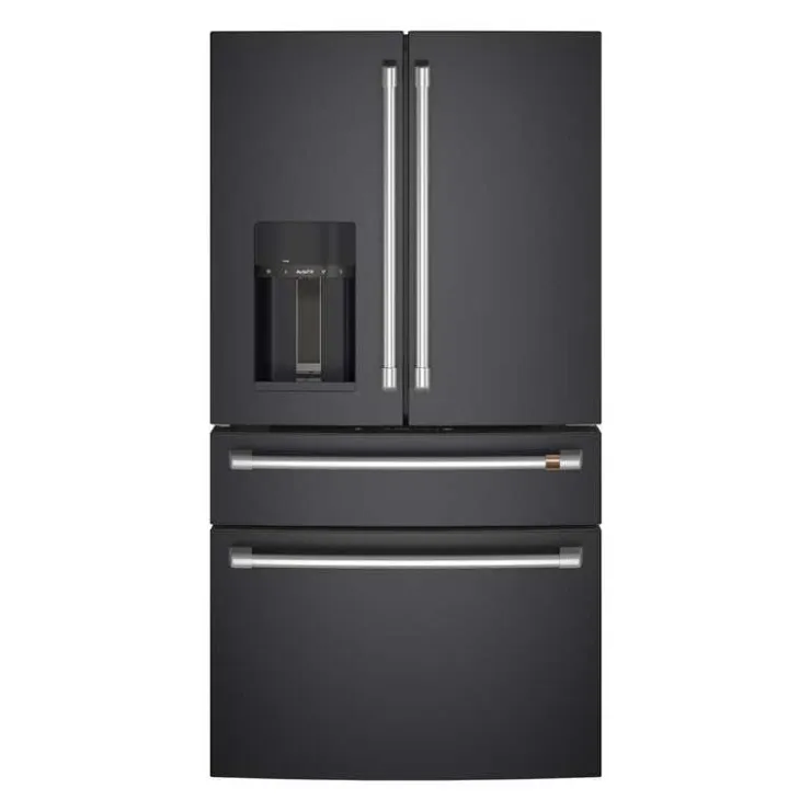 GE Café CAFE 27.8 Cu Ft 36 In Refrigerator Bottom Freezer, French door - CVE28DP3ND1 Black Best