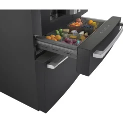 GE Café CAFE 27.8 Cu Ft 36 In Refrigerator Bottom Freezer, French door - CVE28DP3ND1 Black Best