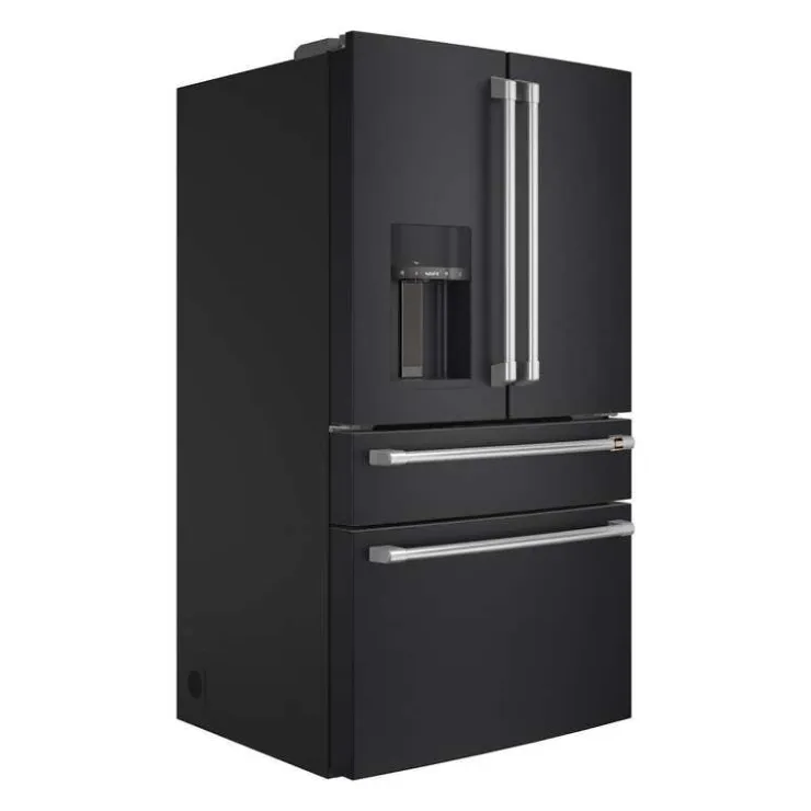 GE Café CAFE 27.8 Cu Ft 36 In Refrigerator Bottom Freezer, French door - CVE28DP3ND1 Black Best