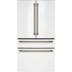 GE Café CAFE 23,2 Cu Ft 36 In Refrigerator Bottom Freezer, French door - CJE23DP4WW2 White Sale