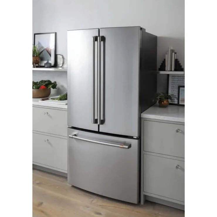 GE Café CAFE 18.6 Cu Ft 33 In Refrigerator Bottom Freezer, French door - CWE19SP2NS1 Stainless Steel New