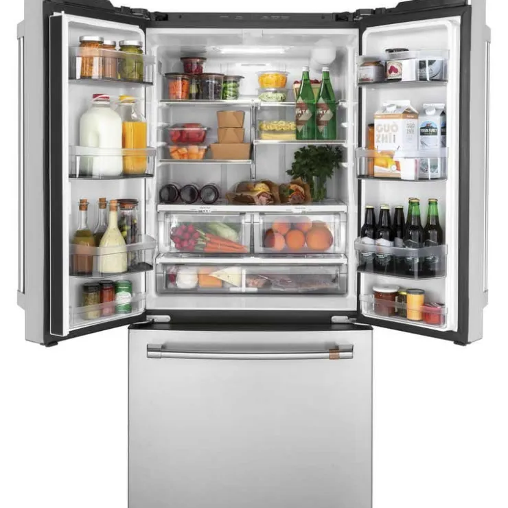 GE Café CAFE 18.6 Cu Ft 33 In Refrigerator Bottom Freezer, French door - CWE19SP2NS1 Stainless Steel New