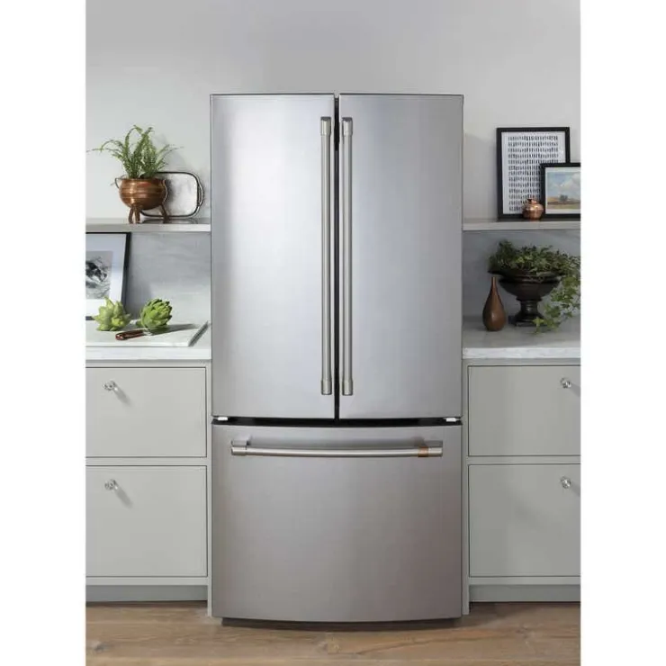GE Café CAFE 18.6 Cu Ft 33 In Refrigerator Bottom Freezer, French door - CWE19SP2NS1 Stainless Steel New