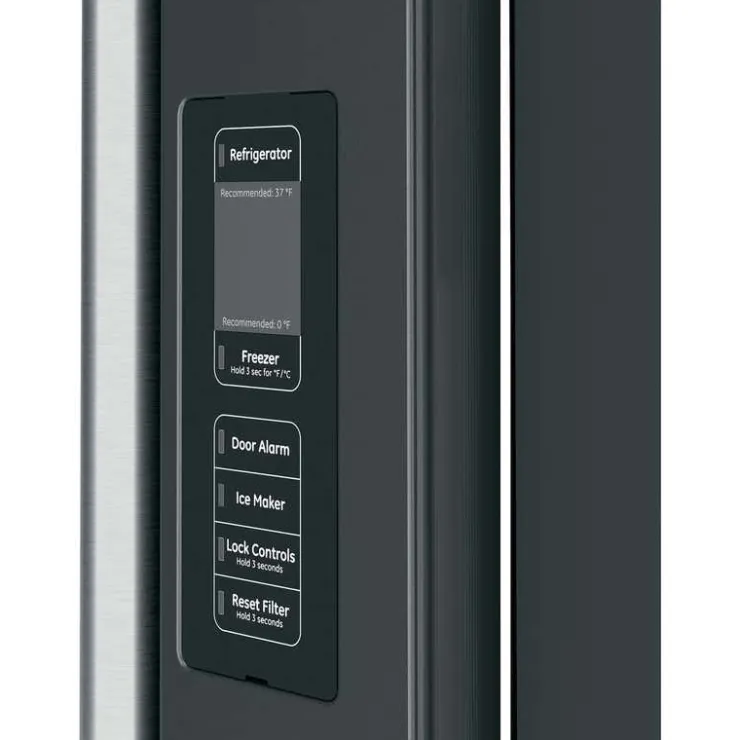 GE Café CAFE 23.1 Cu Ft 36 In Refrigerator Bottom Freezer, French door - CWE23SP3MD1 Black Outlet