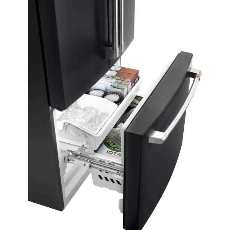GE Café CAFE 18.6 Cu Ft 33 In Refrigerator Bottom Freezer, French door - CWE19SP3ND1 Black Discount