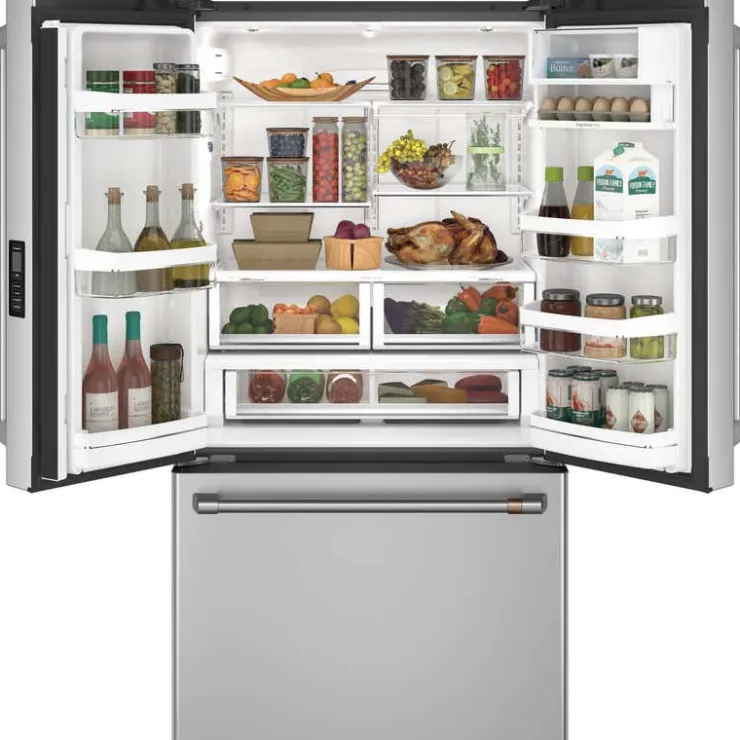 GE Café CAFE 23.1 Cu Ft 36 In Refrigerator Bottom Freezer, French door - CWE23SP2MS1 Stainless Steel Outlet