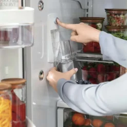 GE Café CAFE 23.1 Cu Ft 36 In Refrigerator Bottom Freezer, French door - CWE23SP2MS1 Stainless Steel Outlet