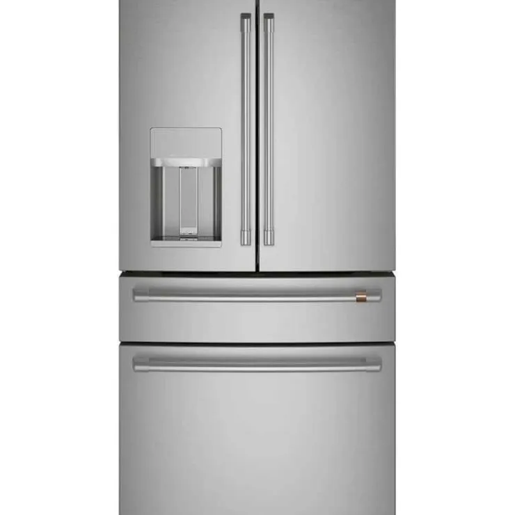 GE Café CAFE 22,3 Cu Ft 36 In Refrigerator Bottom Freezer, French door - CXE22DP2PS1 Stainless Steel Discount