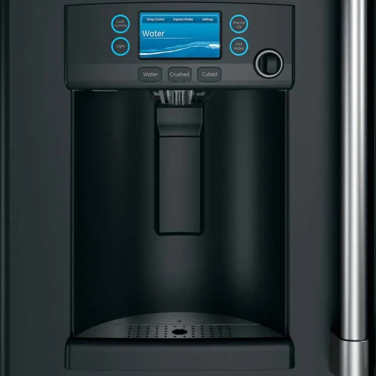 GE Café CAFE 22.2 Cu Ft 36 In Refrigerator Bottom Freezer, French door - CYE22TP3MD1 Black Sale