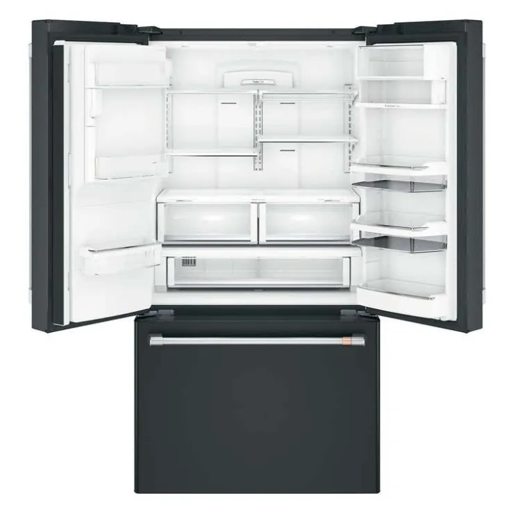 GE Café CAFE 22.2 Cu Ft 36 In Refrigerator Bottom Freezer, French door - CYE22TP3MD1 Black Sale