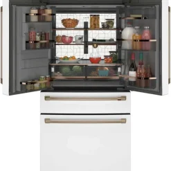 GE Café CAFE 22,3 Cu Ft 36 In Refrigerator Bottom Freezer, French door - CXE22DP4PW2 Stainless Steel Best