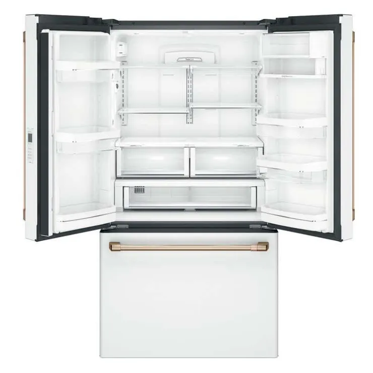 GE Café CAFE 23.1 Cu Ft 36 In Refrigerator Bottom Freezer, French door - CWE23SP4MW2 White New