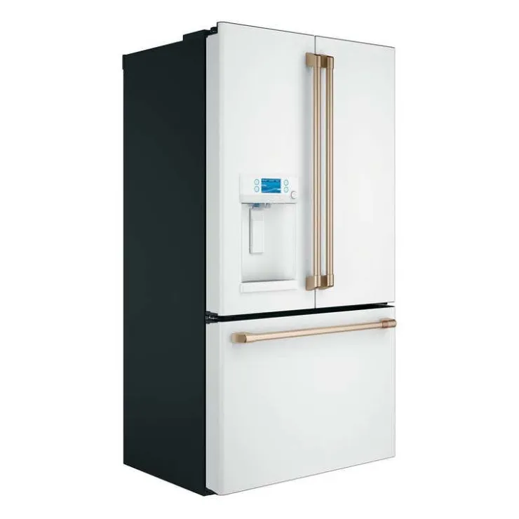 GE Café CAFE 22.2 Cu Ft 36 In Refrigerator Bottom Freezer, French door - CYE22TP4MW2 White Hot