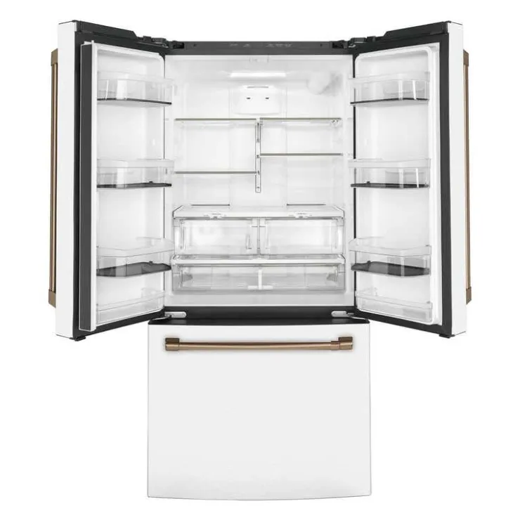 GE Café CAFE 18.6 Cu Ft 33 In Refrigerator Bottom Freezer, French door - CWE19SP4NW2 White Sale