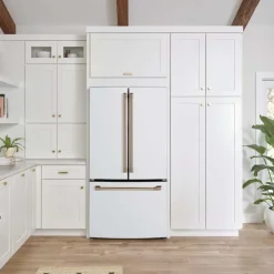 GE Café CAFE 18.6 Cu Ft 33 In Refrigerator Bottom Freezer, French door - CWE19SP4NW2 White Sale
