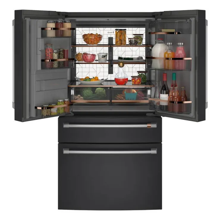 GE Café CAFE 36 In 22,3 Cu Ft Refrigerator Bottom Freezer, French door - CXE22DP3PD1 black Hot
