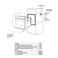 GE Café CAFE Built-In Wall Oven 30" Electric - CTS90DP3ND1 Black Hot