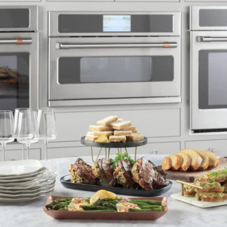 GE Café CAFE Built-In Wall Oven wuth Custom Speed Cook 30" - CSB913P2VS1 Stainless Steel Hot