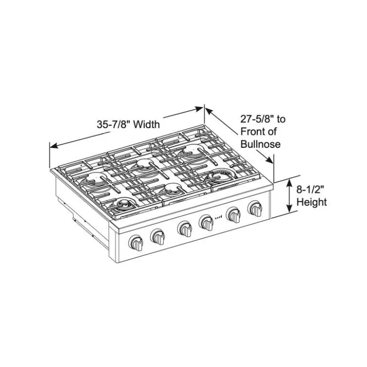 GE Café CAFE Cooktop Gas 36" - CGU366P2TS1 Stainless Steel Discount