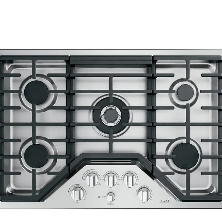 GE Café CAFE Cooktop Gas 30" - CGP95302MS1 Stainless Steel Hot