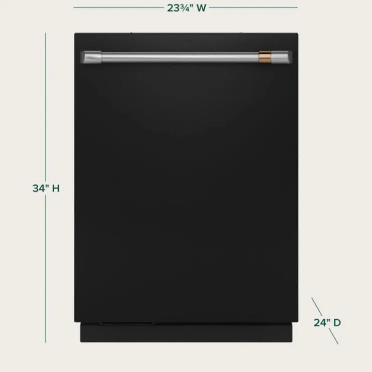 GE Café CAFE Dishwasher Built-In 24" 39dB - CDT888P3VD1 Black Hot