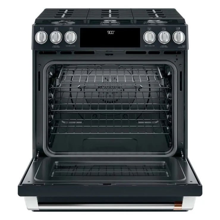 GE Café CAFE Dual-Fuel Range 30" Dual Energy Gas - CC2S900P3MD1 Black Clearance