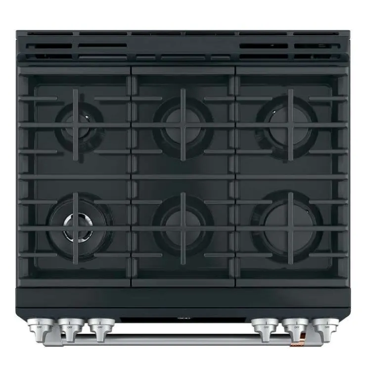 GE Café CAFE Dual-Fuel Range 30" Dual Energy Gas - CC2S900P3MD1 Black Clearance