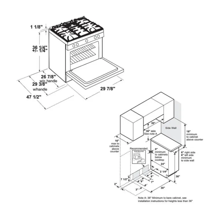 GE Café CAFE Dual-Fuel Range 30" Dual Energy Gas - CC2S900P3MD1 Black Clearance