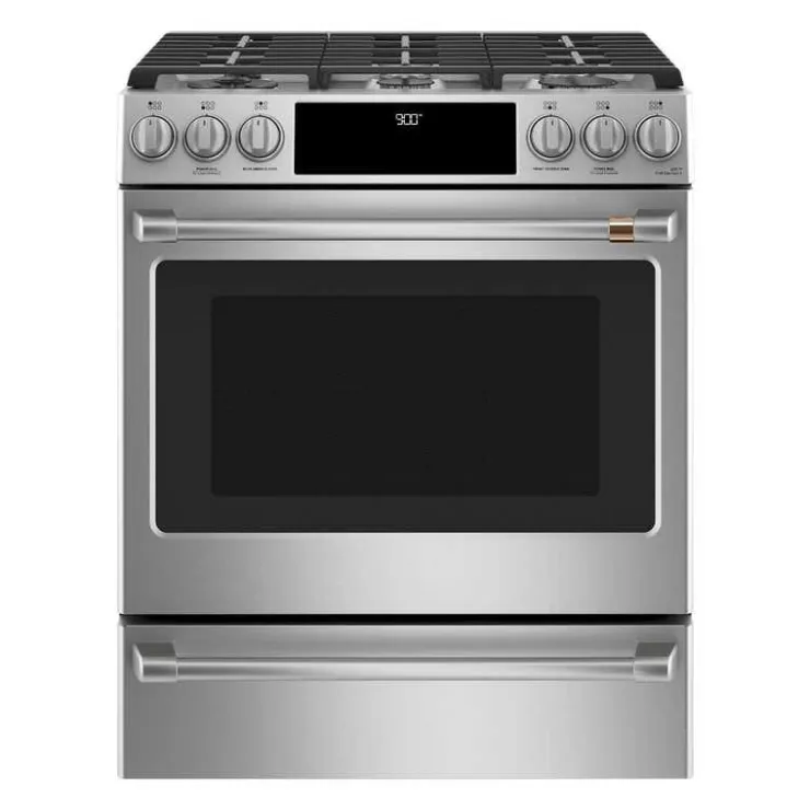 GE Café CAFE Dual-Fuel Range 30" Dual Energy Gas - CC2S900P2MS1 Stainless Steel Hot