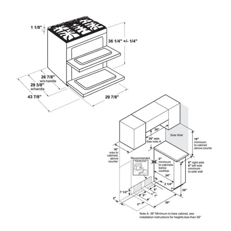 GE Café CAFE Dual-Fuel Range 30" Dual Energy Gas - CC2S950P2MS1 Stainless Steel New