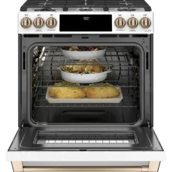 GE Café CAFE Dual-Fuel Range 30" Dual Energy Gas - CC2S900P4MW2 White Best