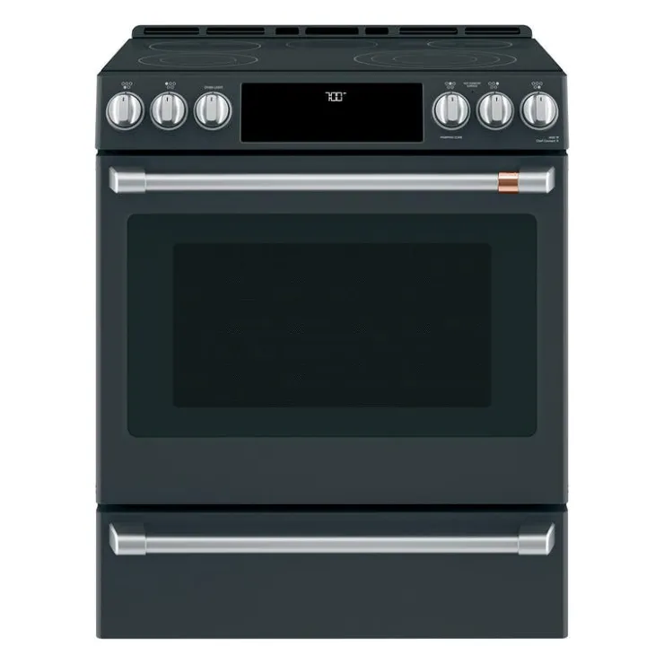 GE Café CAFE Range 30" Electric Glass-Ceramic - CCES700P3MD1 Black Online