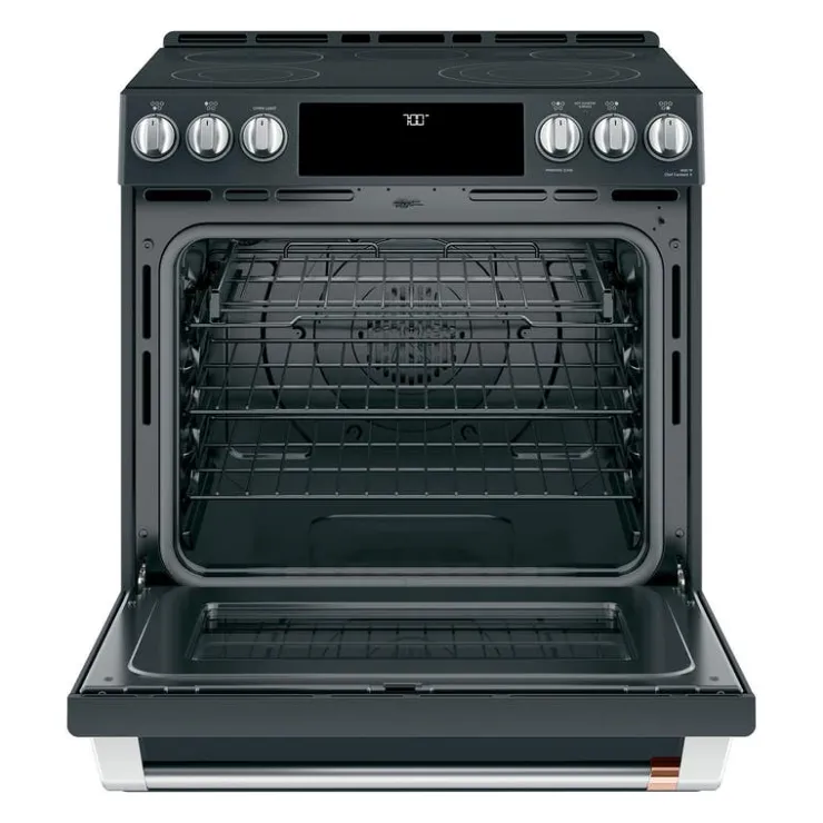 GE Café CAFE Range 30" Electric Glass-Ceramic - CCES700P3MD1 Black Online