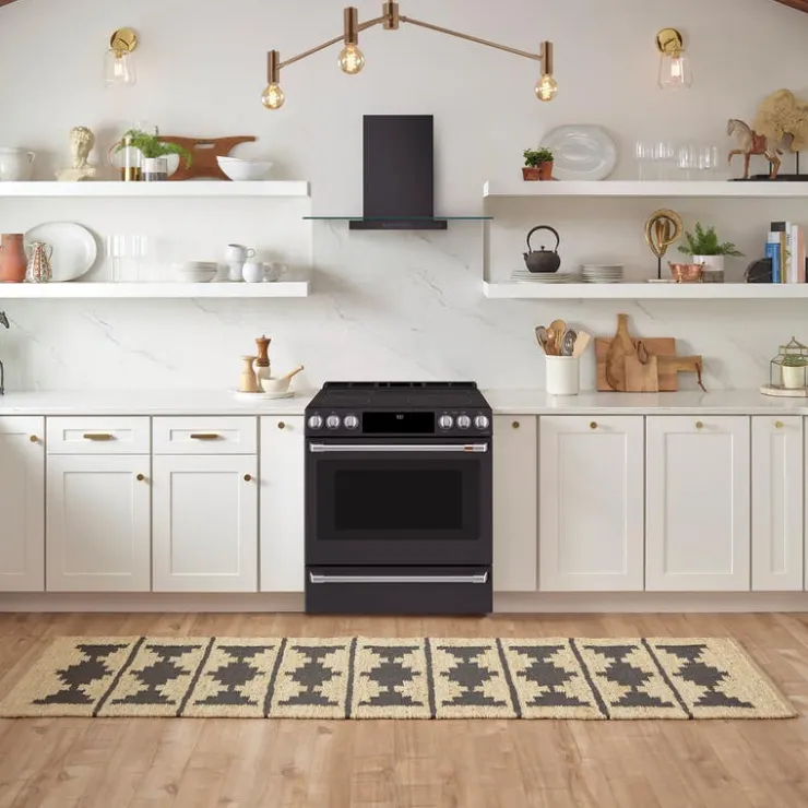 GE Café CAFE Range 30" Electric Glass-Ceramic - CCES700P3MD1 Black Online