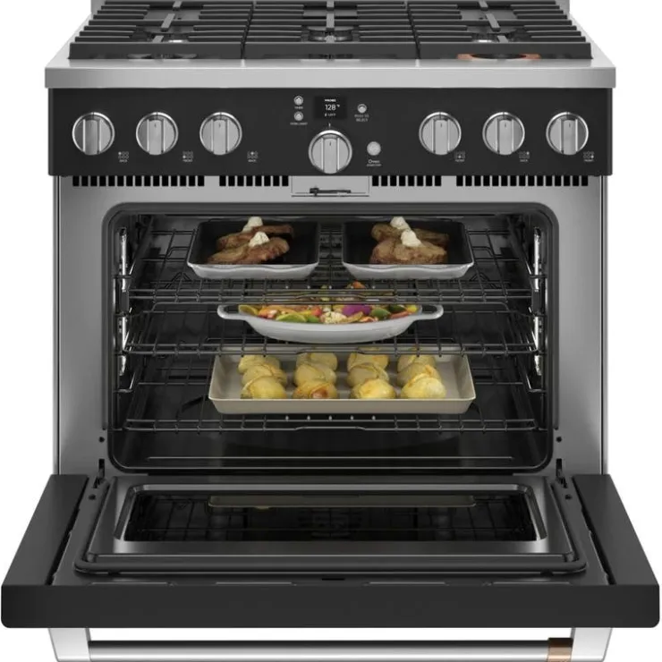 GE Café CAFE Range 36" Electric Gas - C2Y366P3TD1 Black Outlet