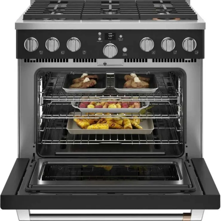 GE Café CAFE Range 36" Electric Gas - CGY366P3TD1 Black New