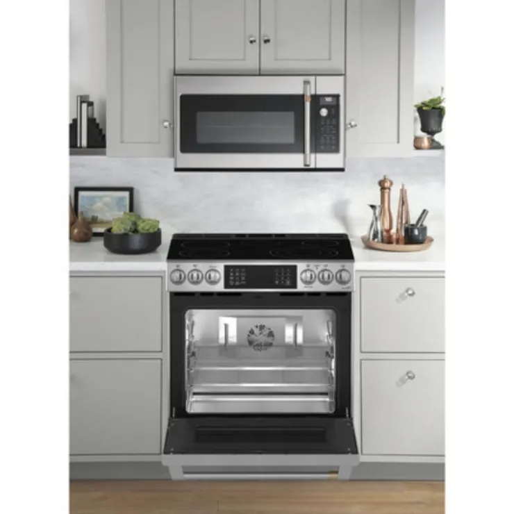 GE Café CAFE Range 30" Electric Glass-Ceramic - CRS70XAWCS1 Stainless Steel Best