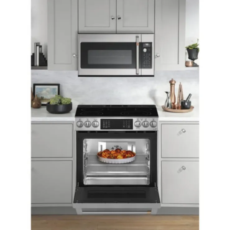 GE Café CAFE Range 30" Electric Glass-Ceramic - CRS70XAWCS1 Stainless Steel Best